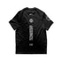 Technostoff Stripe oversized T-Shirt in schwarz von hinten